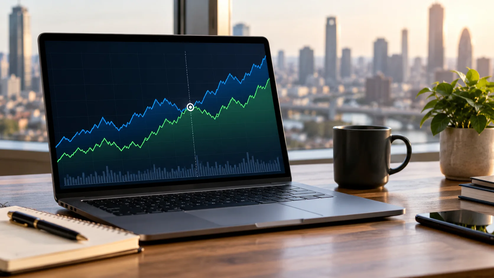 Dos monedas digitales comparadas mediante una referencia común